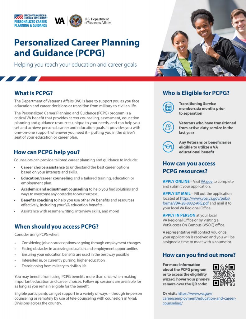 Personalized Career Planning and Guidance fact sheet