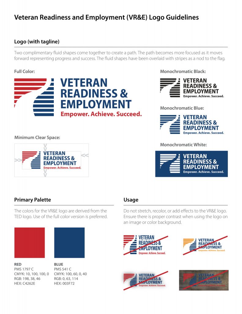 Veteran Readiness and Employment Logo Guidelines