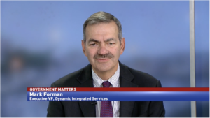Mark Foreman smiling at camera during an interview on Government Matters TV.